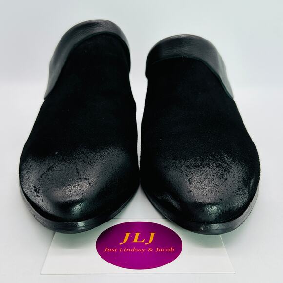 A.S. 98 Women's Emil Black Leather Boho Slip On Clog Mules Size 38 EU/ 7.5-8 US - Picture 2 of 11